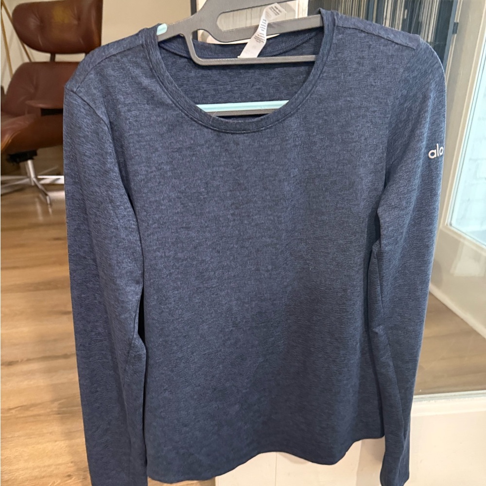 Alo Long Sleeve Blue Top